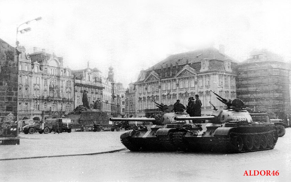 Soviet Tanks in Old Town Square, 1968
